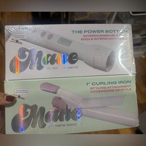 Mane Addicts Pink and White 1" Curling Iron